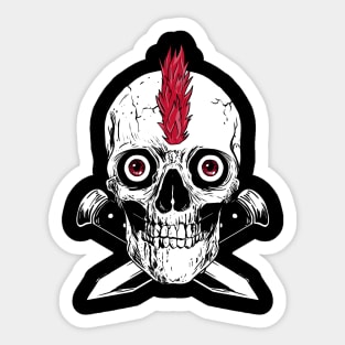 Skull and Swords Sticker